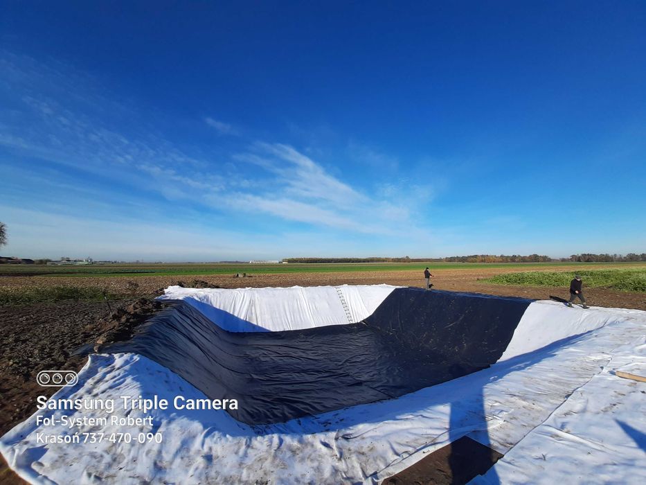 Folia PVC do oczek wodnych stawów Geomembrana gr 1.0mm