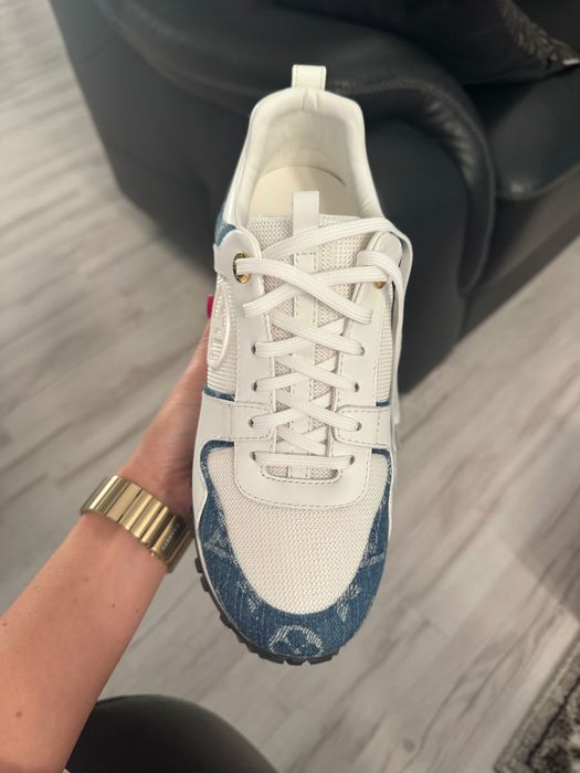 Sneakersy LV denim jeansowe białe