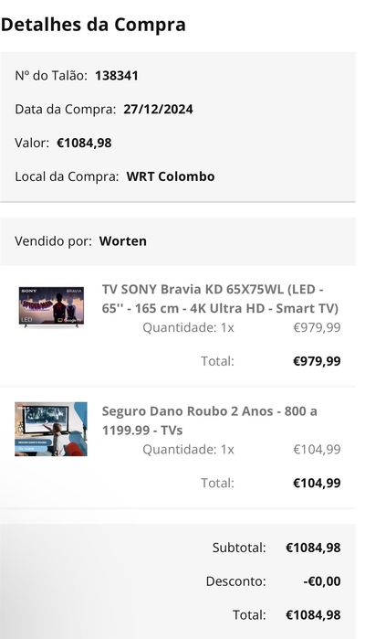 TV SONY Bravia KD-65X75WL (65’’ / 165 cm)