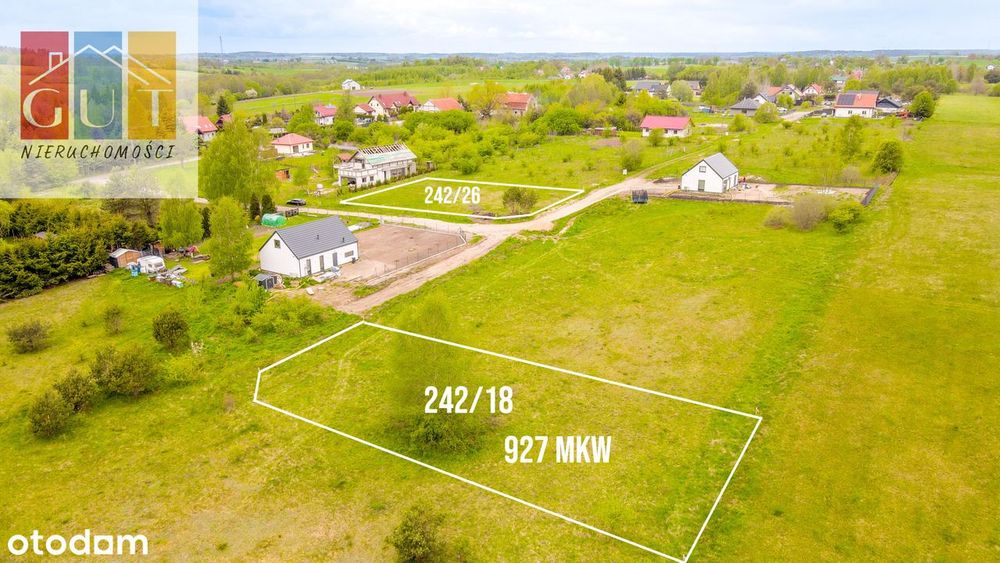 Atrakcyjna działka budowlana w Patrykach nr 242/18  – 10 km od Olsztyn