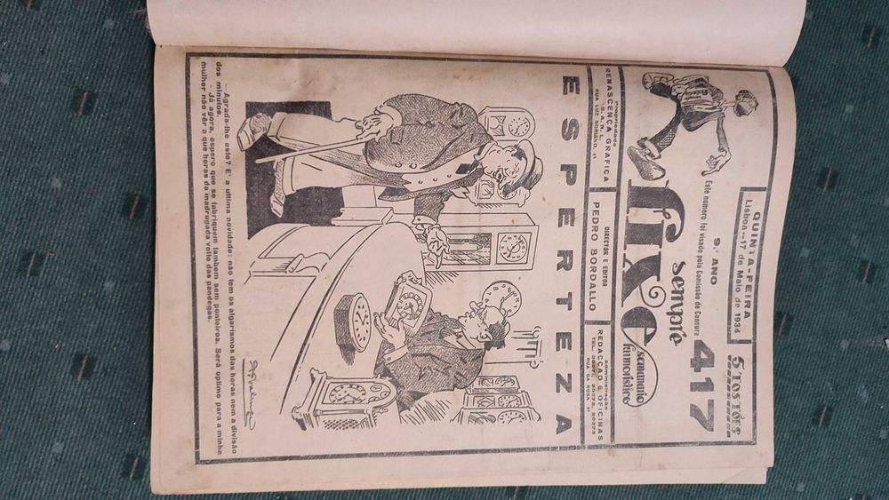 Sempre Fixe 104 Jornais (de 1934 a 1936) encadernados num único volume