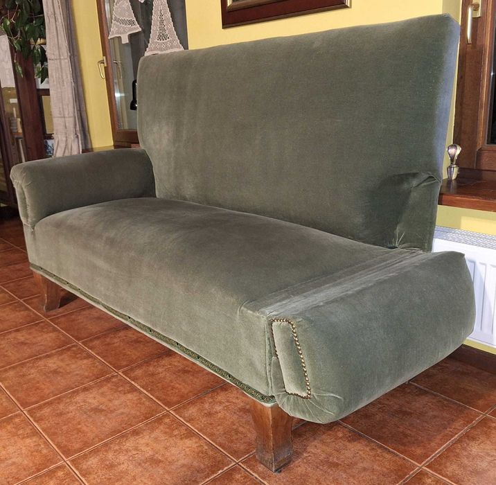 kanapa antyk zielona