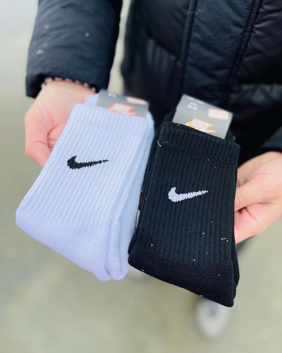 Зимние высокие теплые махровые спортивные термоноски Nike/Найк 12пар