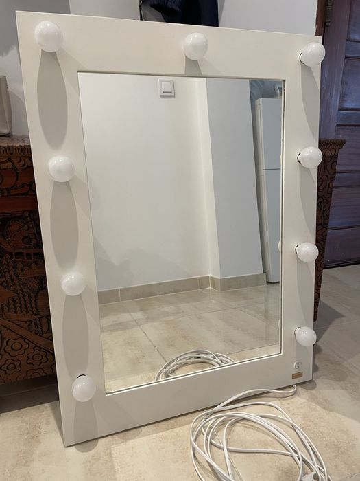 Espelho luzes maquilhagem 80x60