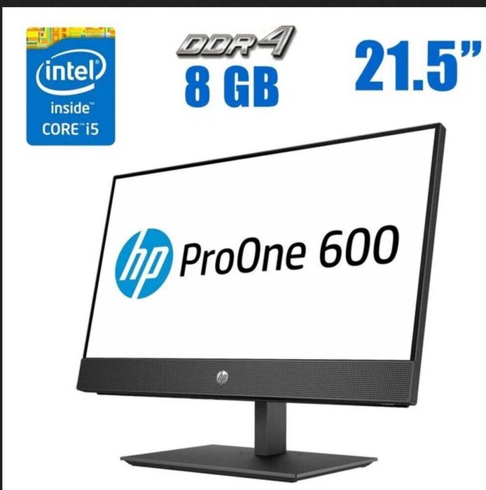 Моноблок HP 600 G4 AiO 21.5" IPS (Core i5-8500/8GB/SSD256GB) Кі-сть!