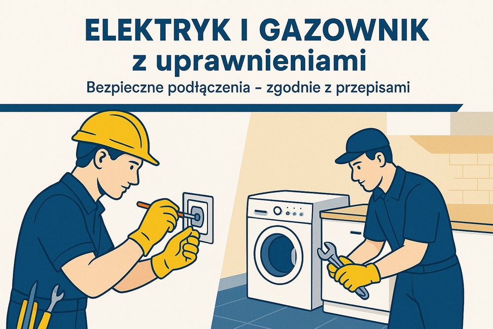 Podłączanie płyt indukcyjnych i gazowych ,piekarników, oświetlenia