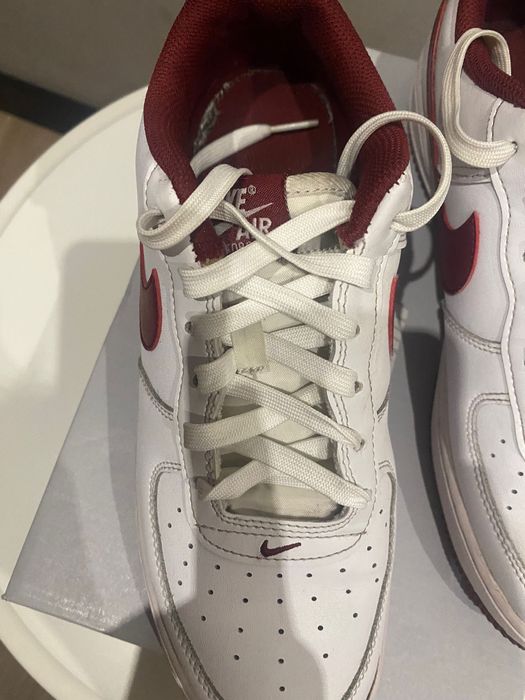 Buty Nike bialo bordowe