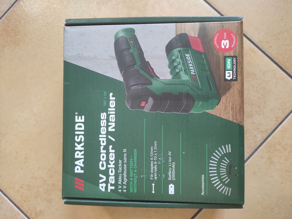 Степлер акумуляторний НІМЕЧЧИНА Parkside PAT 4 D6 аккумуляторный