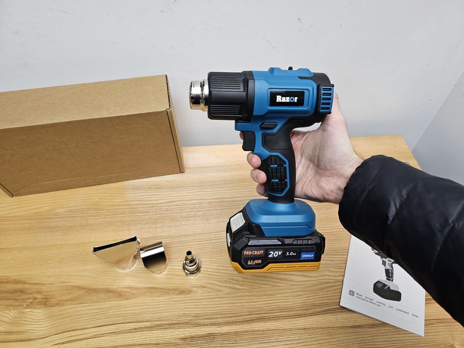 Аккумуляторный Фен Razor DS20 /макита Регулировка темп. Гарантия