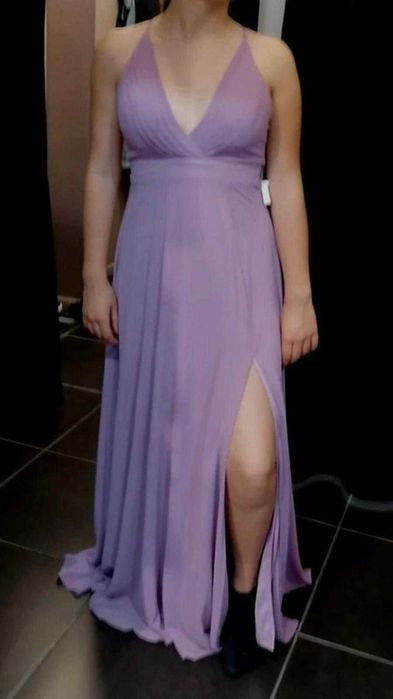 Vestido de cerimónia lilás
