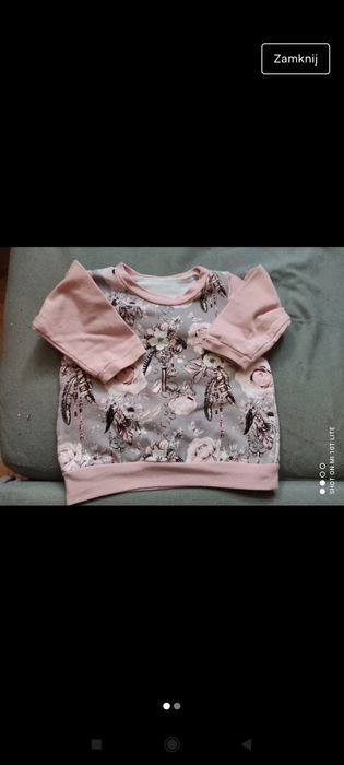 Bluzka z długim rękawem newborn