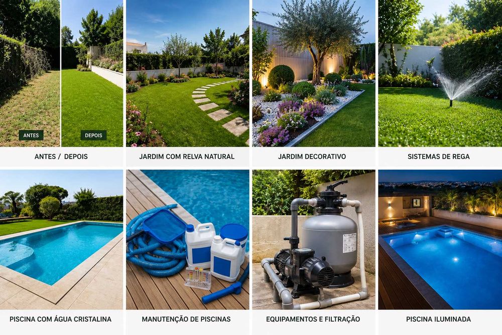 Construção & Manutenção de Jardins | Manutenção de Piscinas