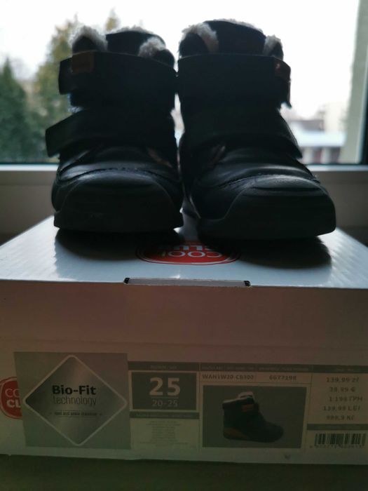 Buty zimowe ocieplane BioFit chłopięce na rzepy rozmiar 25 futerko