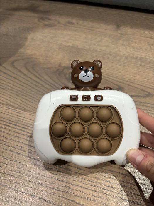 Інтерактивна іграшка антистрес, музична, ведмедик, гра, поп іт