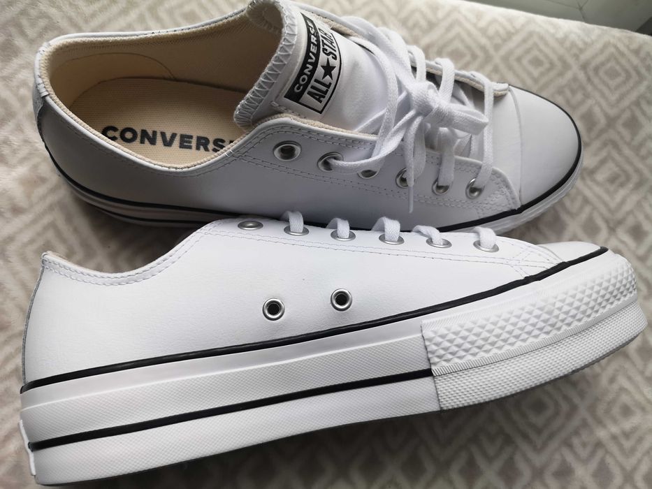 Converse All Star, skóra naturalna, roz.41 Nowe jak Ecco