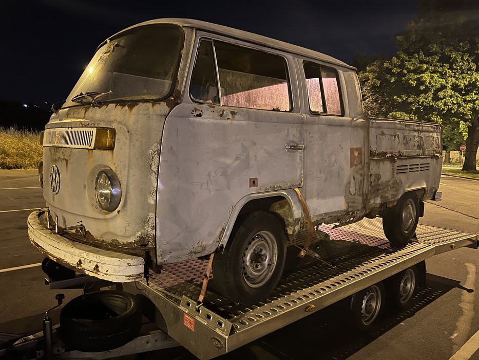 VW transporter T2 DOKA pick-up cabine-dupla