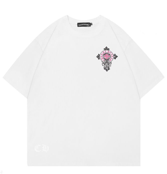 Футболки унисекс Chrome Hearts Logo Хром Хартс черные белые Хит сезона