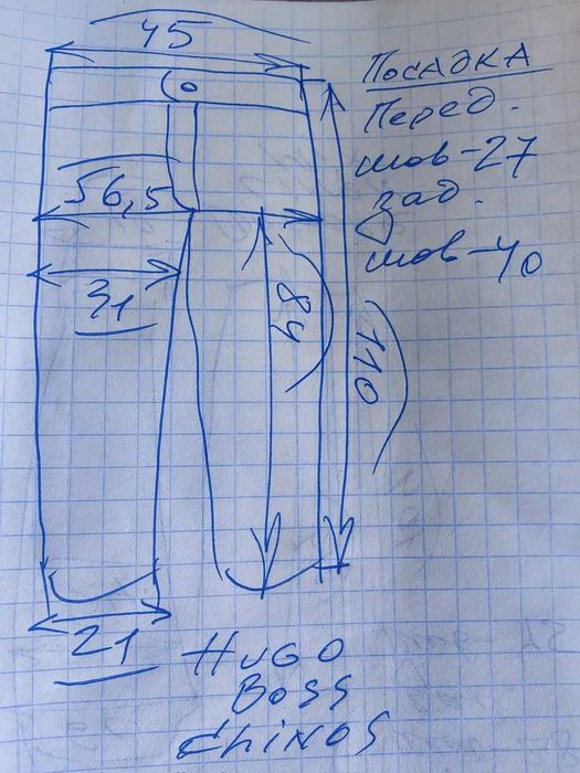 Джинсы (chino лето Hugo Boss Germany w34 dark grey.