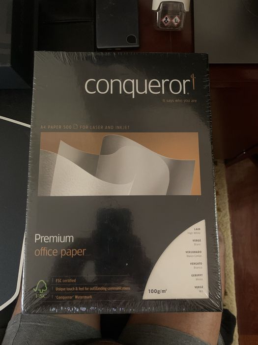 Papel Premium Conqueror Vergé A4 | 100g/m2 | Selado