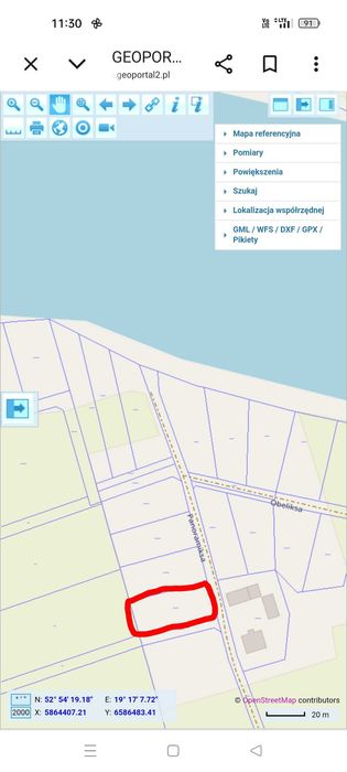Działka nad jeziorem