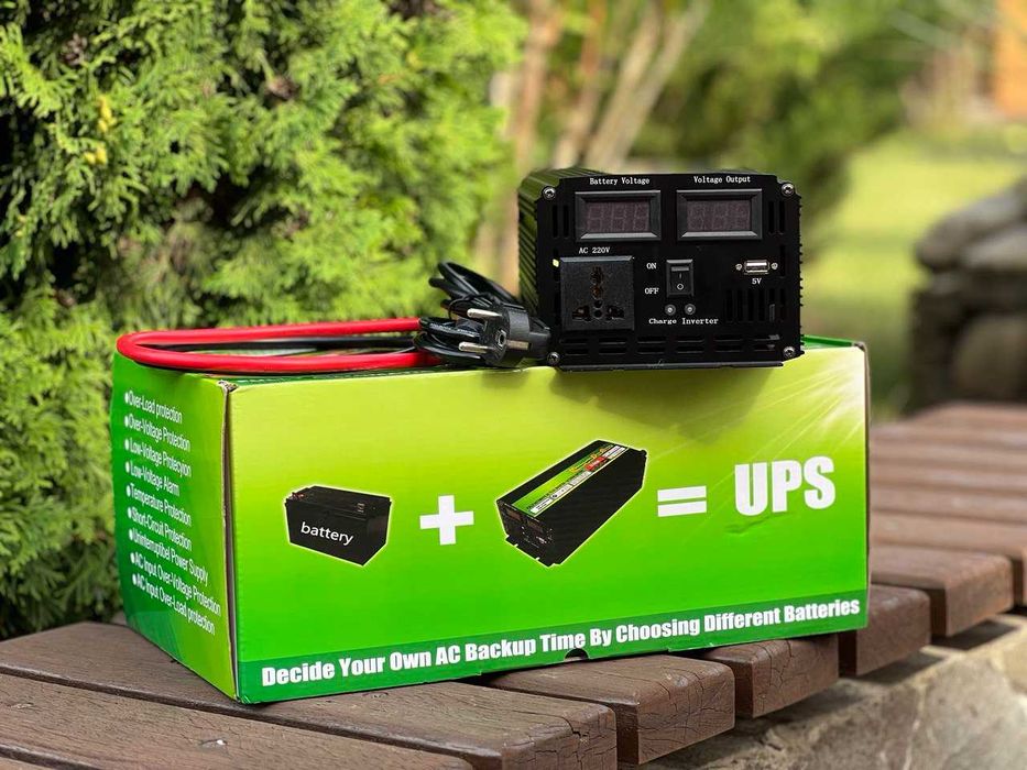 Преобразователь. Инвертор 12-220v 5200w с подзарядкой аккумулятора.