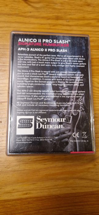 Seymour Duncan APH-2S Slash Alnico II Pro ZB set