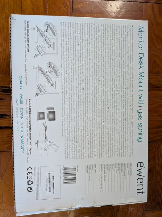 Suporte de Monitor Ewent com Mola a Gás (até 32"