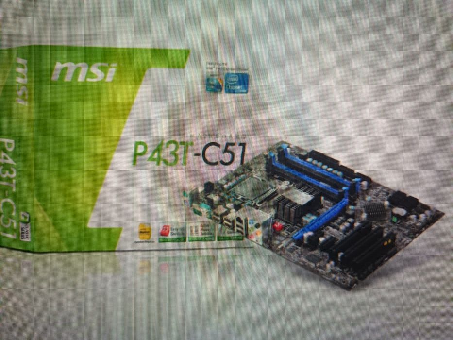 Продам мат.палату MSI p43l ms-7519 s775 + intel quadcore Q9400+ 8 gb