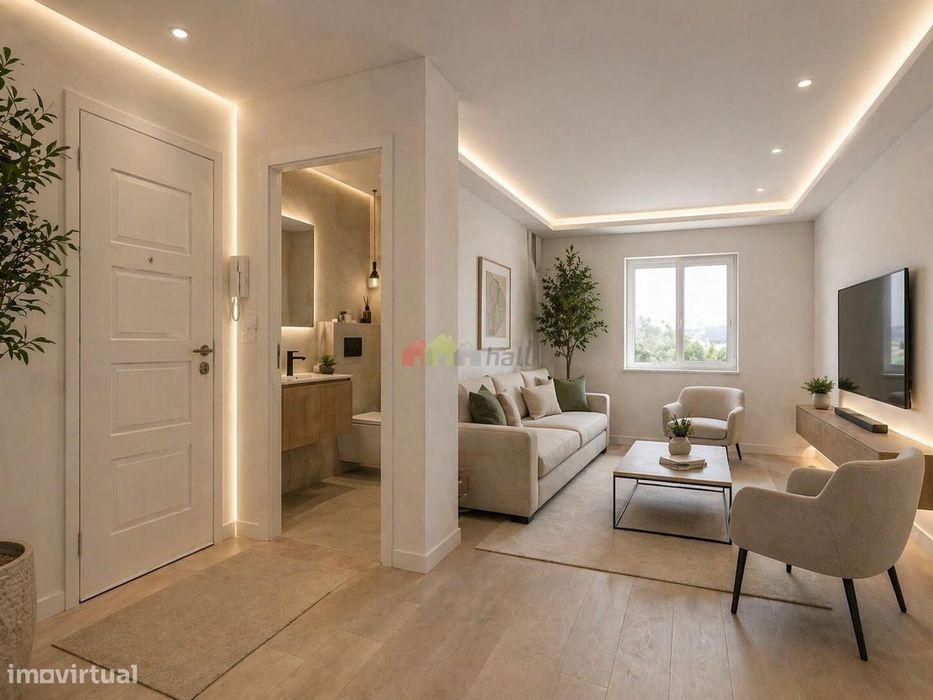 Apartamento T1 com logradouro remodelado, no Lavradio - Barreiro — Barreiro E Lavradio, Setúbal