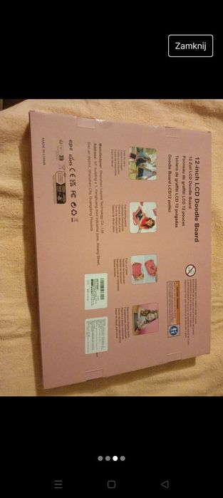 Tablet dla dzieci do rysowania z rysikiem kolor niebieski