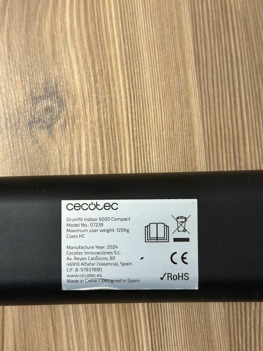 Bicicleta de Spinning DrumFit Indoor 6000 Compact – Como nova