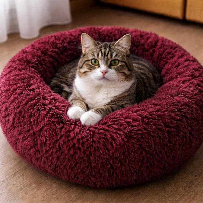 Cama para cão e gato com pêlo relax