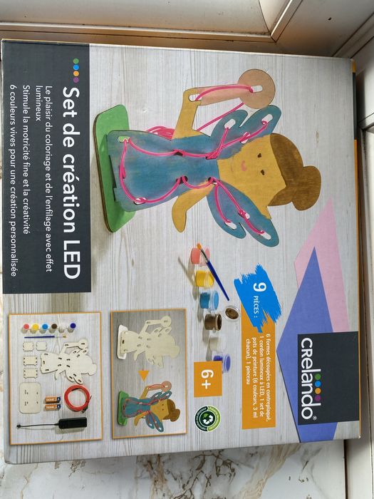 Набір для творчості від crelando нічник розмальовка