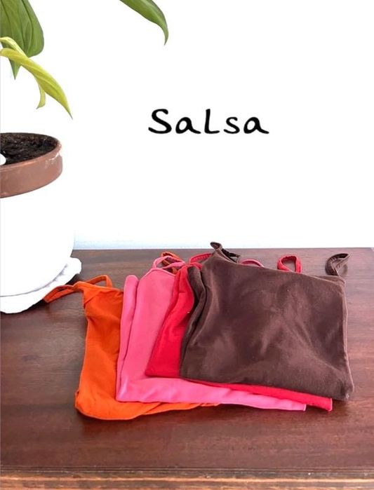 Top Salsa Tamanho S  Lote de 4 Peças