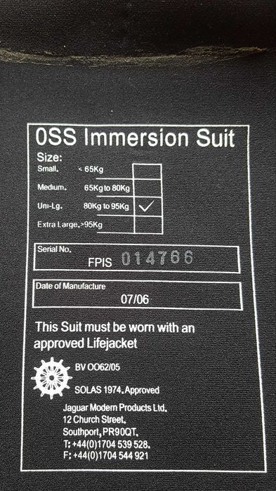 Fato de sobrevivência  nunca usado