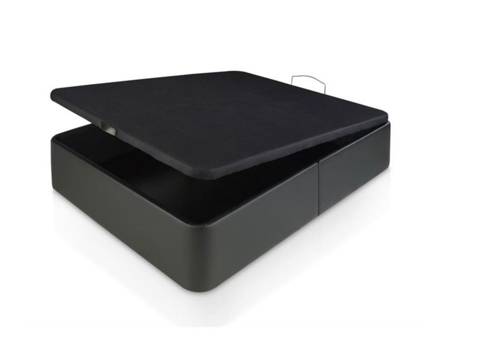 Sommier de polipele preto SPAZIO XTRA 140x190cm com colchão de oferta