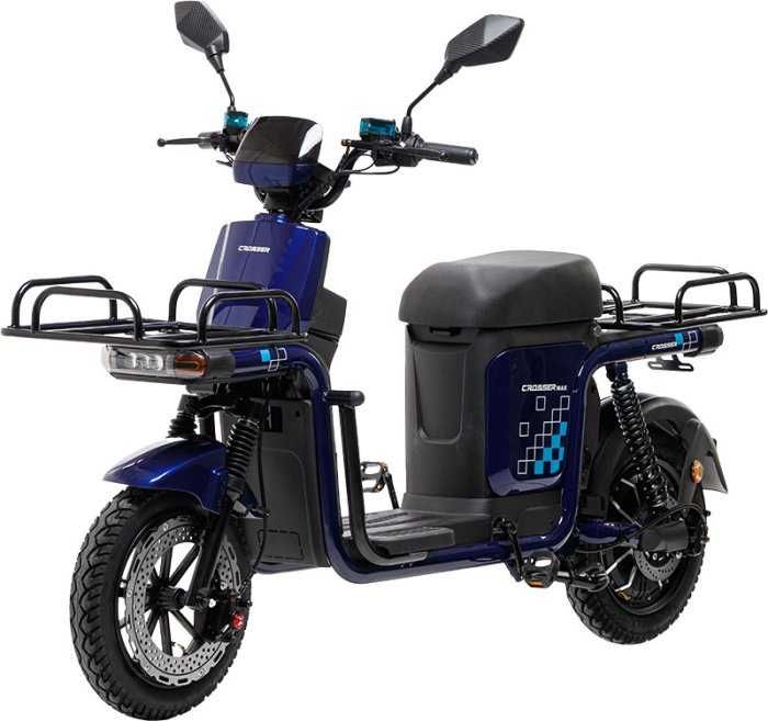 Електровелосипед Crosser SUPER MAX (1200W 30Ah LifePo4) Литий- Синій