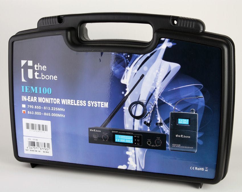 The t.bone IEM 100 - UHF Wireless In-Ear System - odsłuch douszny