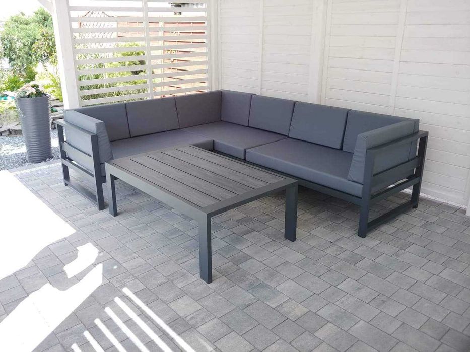 Producent Meble tarasowe ALUMINIOWE narożnik na taras 100% Polski + gratis wysyłka