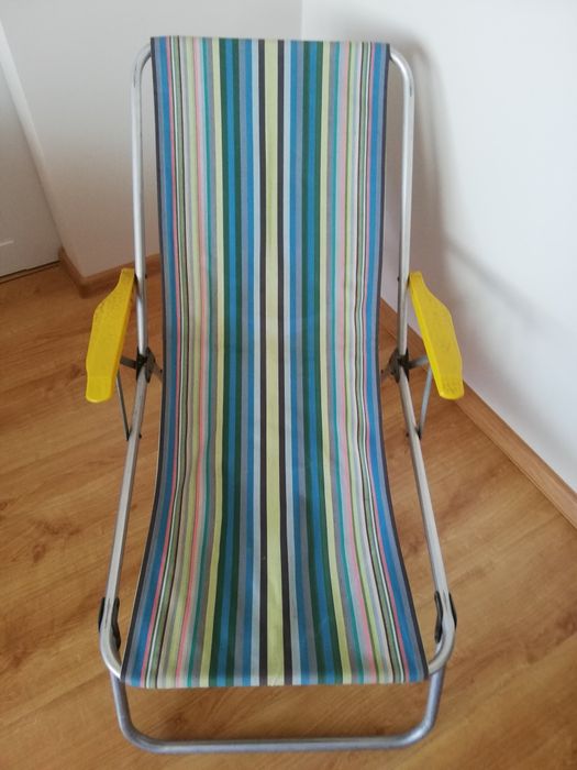 Leżak składany aluminiowy PRL