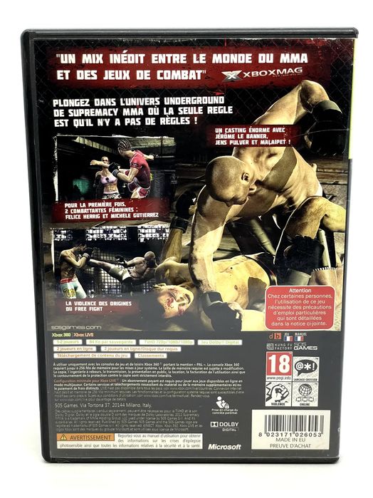 Supremacy MMA Xbox 360 Po Angielsku