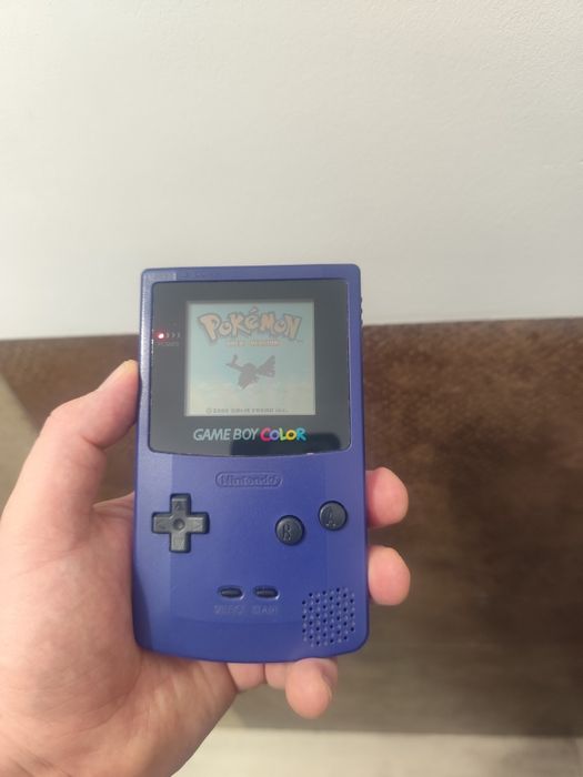 Nintendo Game Boy Color CGB-001 + Pokémon Red + Gold + Spiderman + Donkey Kong– ZESTAW