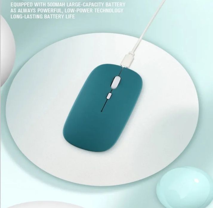 Rato wireless bluetooth, recarregável. Design ultrafino e elegante.