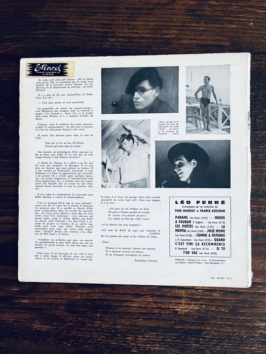 Disco vinil : Leo Ferré