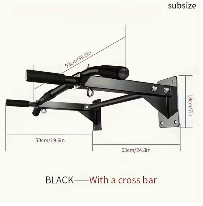Barra de Elevações / Pull-up Bar de Parede ISE (Multifuncional)