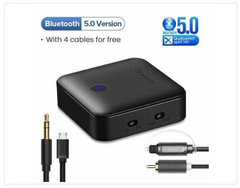 Ugreen Bluetooth 5.0 aptX HD Hi-Fi приемник + передатчик SPDIF