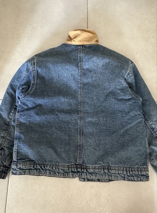 Джинсова куртка Zara Boys (утеплена з хутром / з капюшоном) 10-11 років, 140- 146