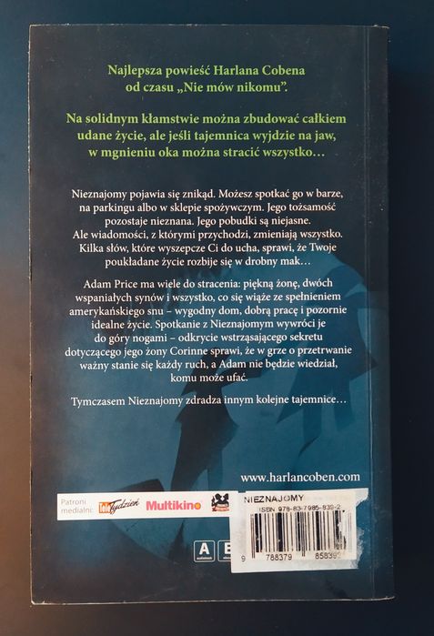 Książka " Nieznajomy"