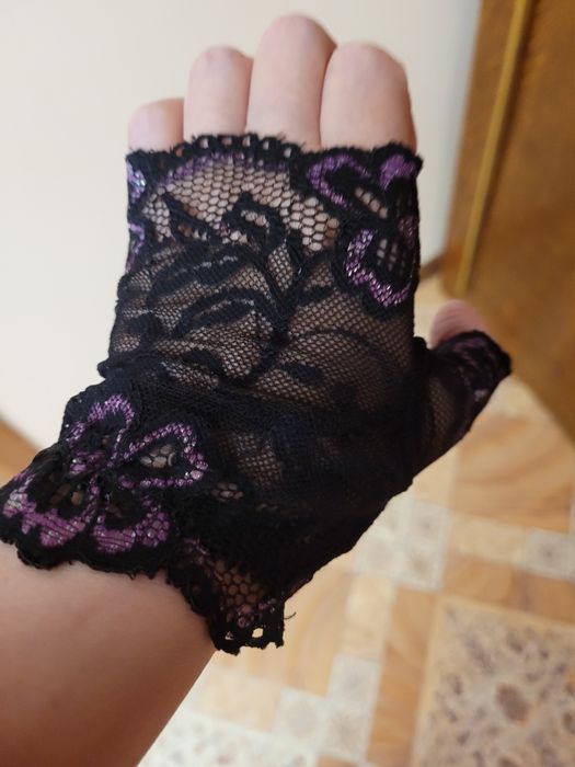 Перчатки 4 цвета кружево