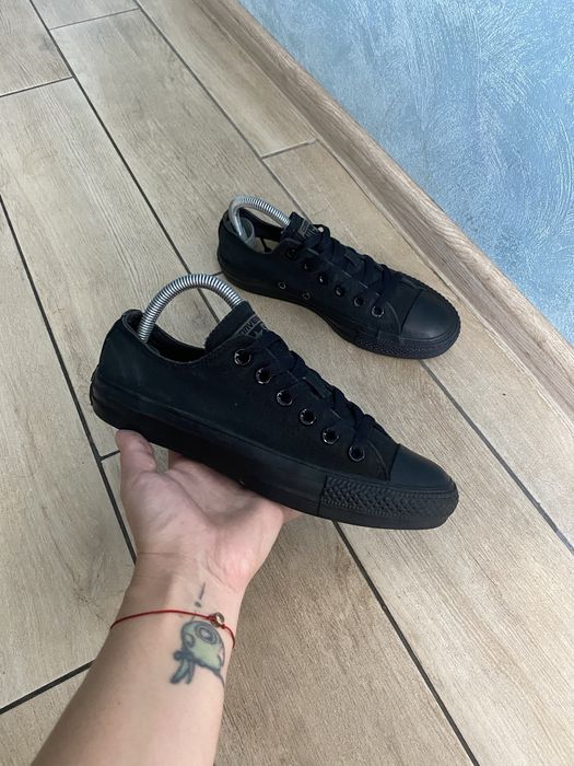 Кали Converse р.37,5 Оригінал!Чорні кеди Конверс